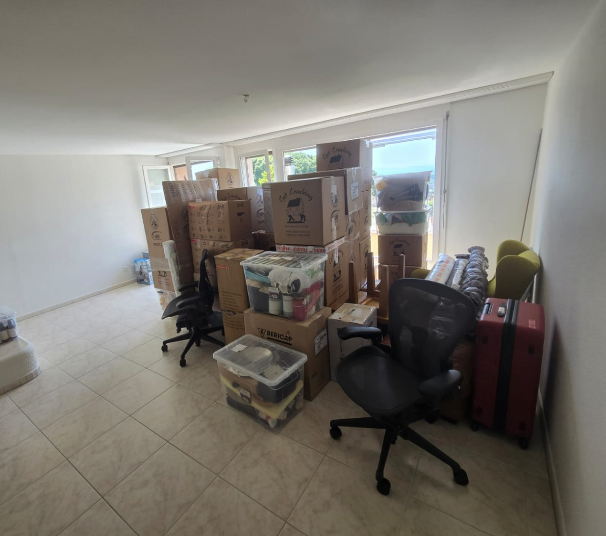 Professionelle Verpackung und Umzug